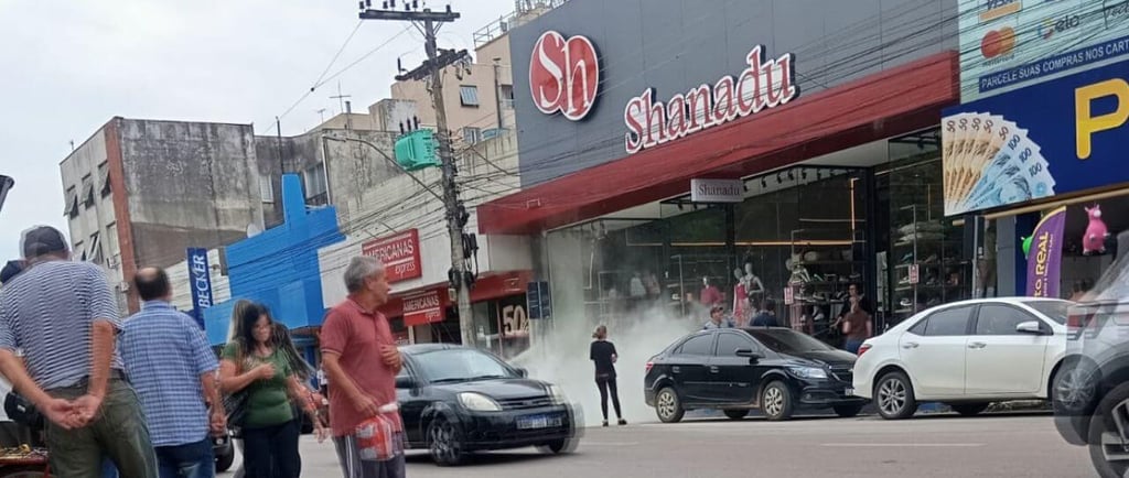 incêndio em loja Shanadu, no Centro de Camaquã