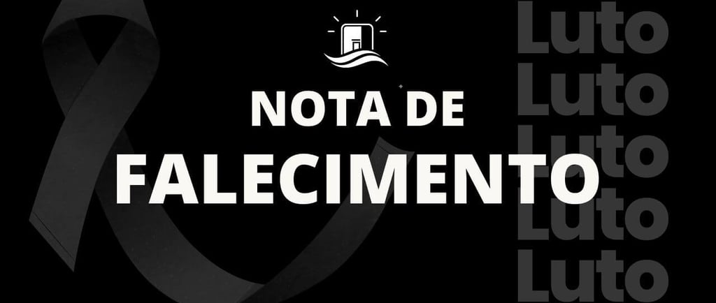 nota de falecimento do obituário do Plantão da Lagoa