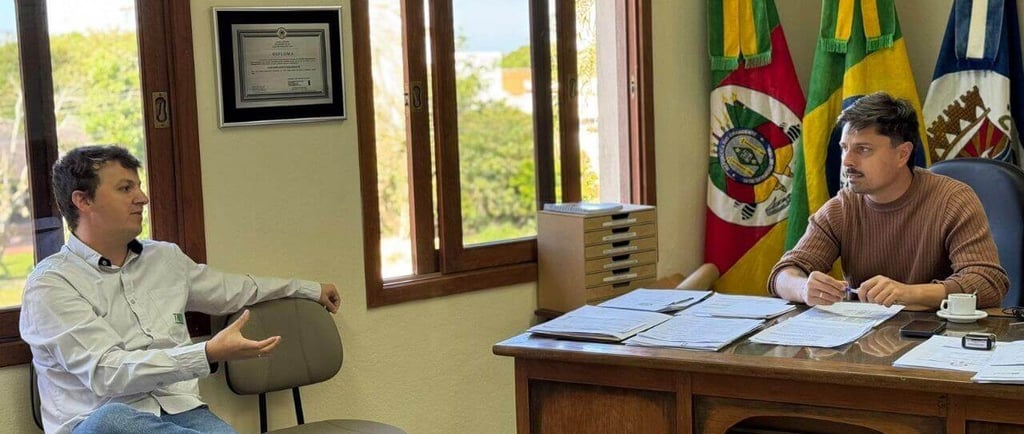 reunião sobre nova ponte João Goulart, em Arambaré
