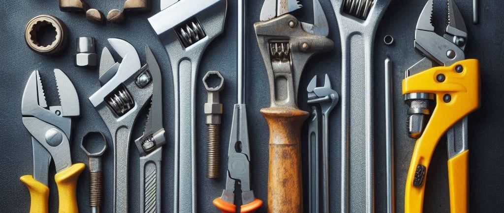 a variety of tools that include wrenches and wrenes