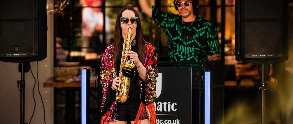 DJ & Sax combo for hire in Warwickshire
