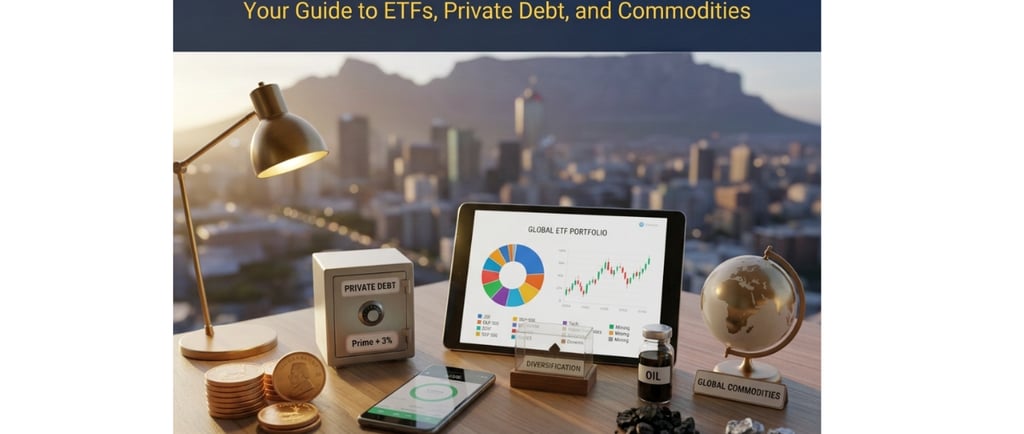 Gold coins to represent commodities. And safe for private debt, 