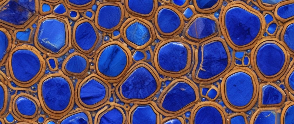 blue and brown abstract painting