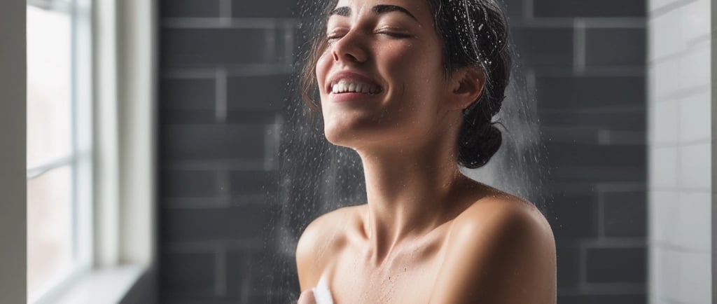 a snow covered ground with a blue and white object in it