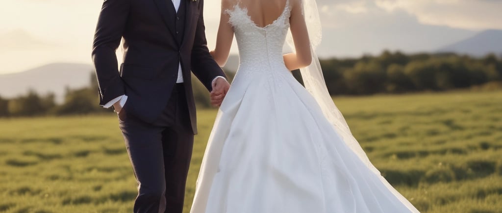 Woman in white dress salutes in front of a monument.