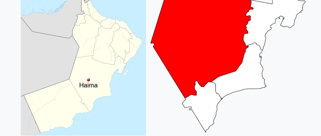 Hiama Oman Map - Royal Oryx Oman