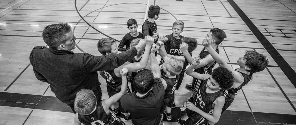 cohésion enfants basketball