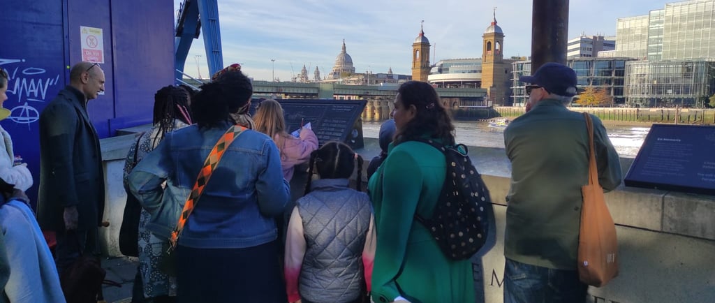 Family day out on the Travel Back to Tudor London Walk