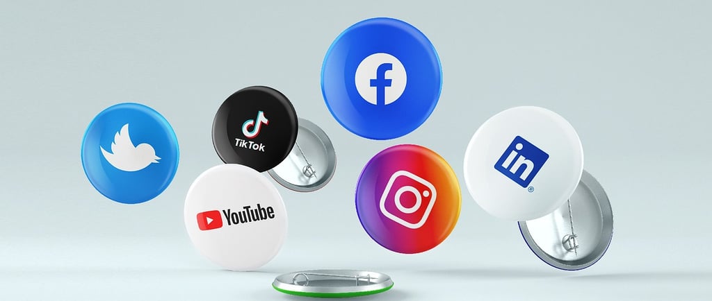 a phone phone with several different types of social media