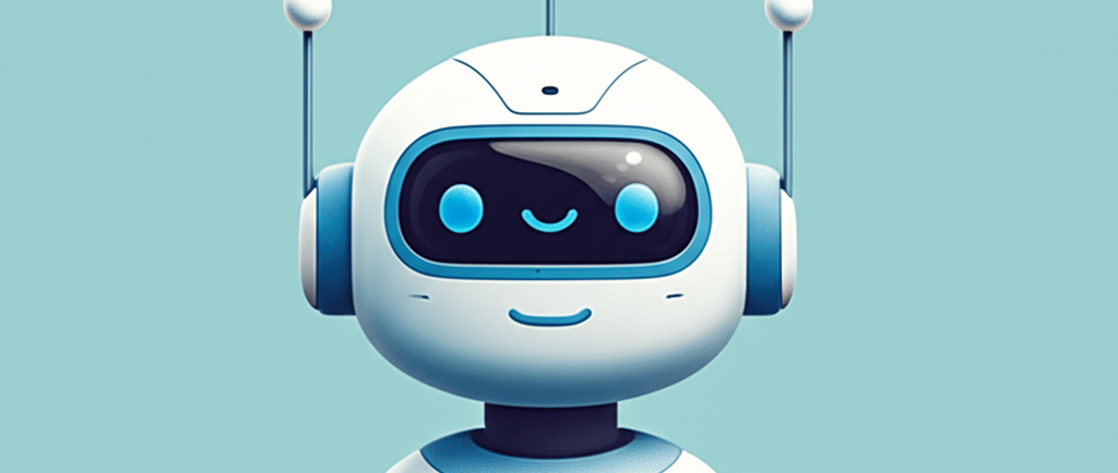 AI customer service chatbot, friendly digital interface.