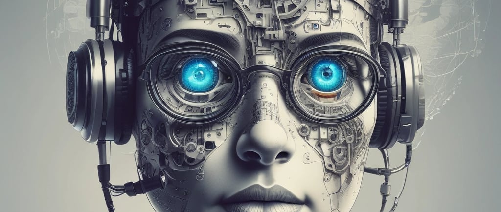 Mistura entre um ser humano e uma máquina.