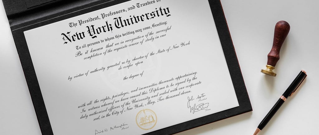Buy fake New York University Diploma