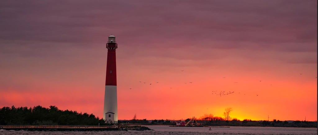 Barnegat Lighthouse at Sunset