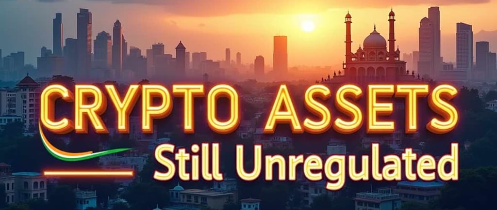 crypto assets still unregulated is written