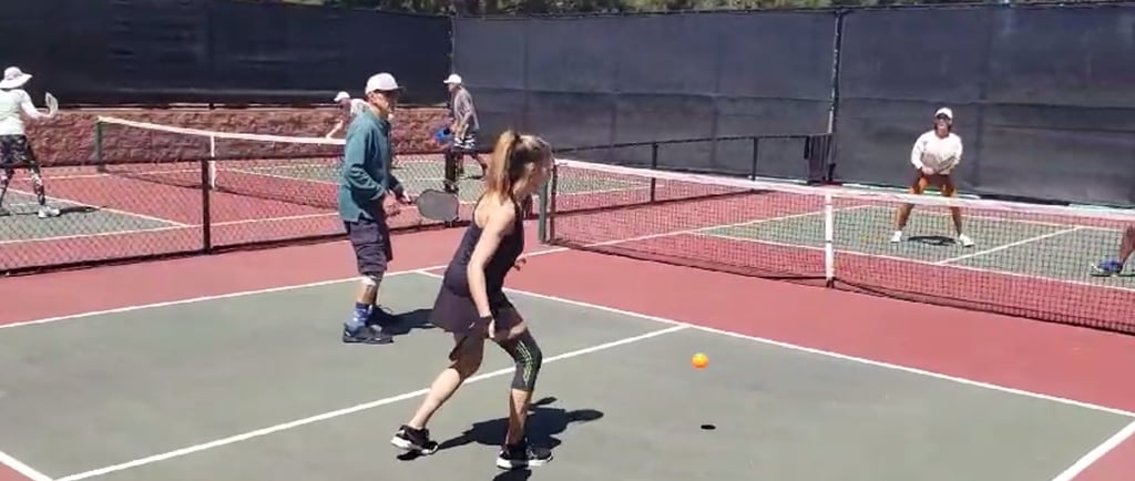 Pickleball beginner player