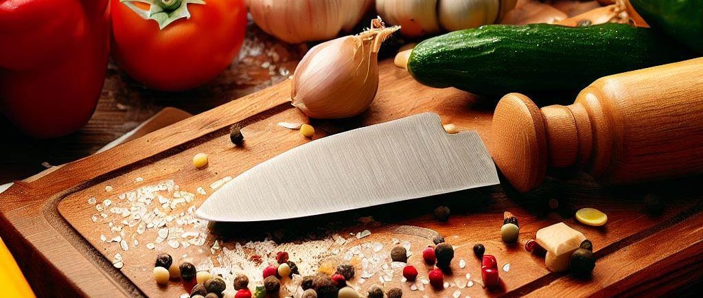 tabla de madera para preparar los alimentos