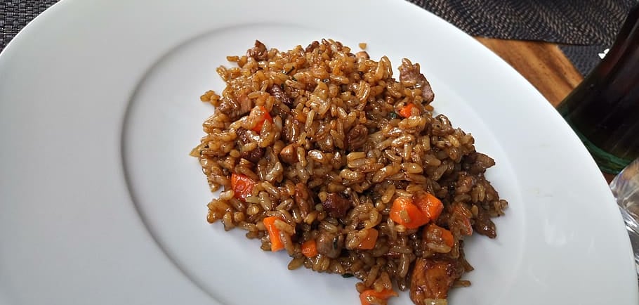 plato de paella valenciana