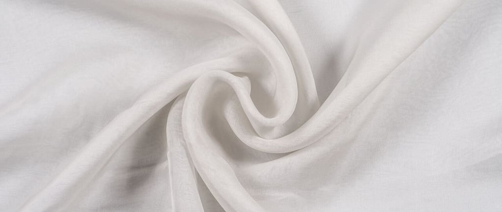 a white chiffon fabric