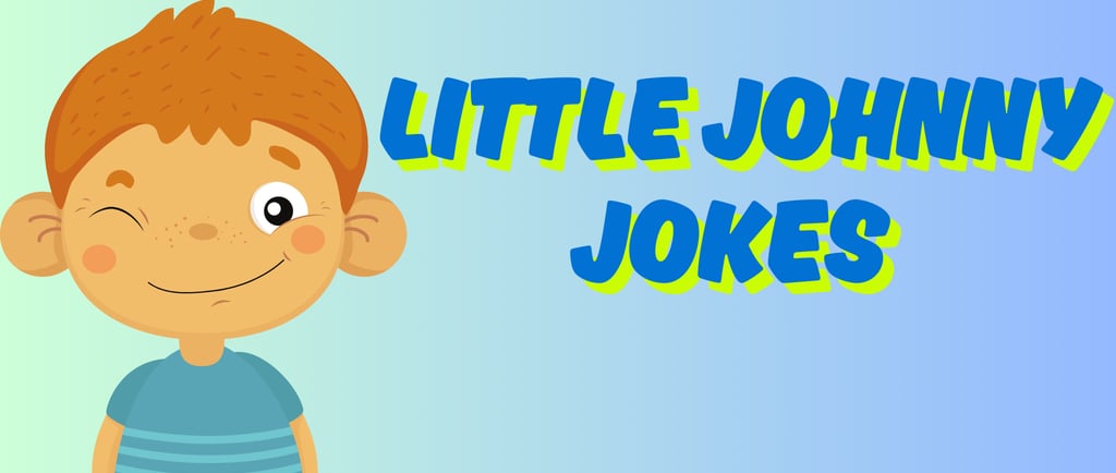 Eye-catching image for the blog "Hilarious Little Johnny Jokes," emphasizing humor and laughter.