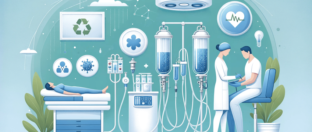 a poster of a human body with various types of medical equipment