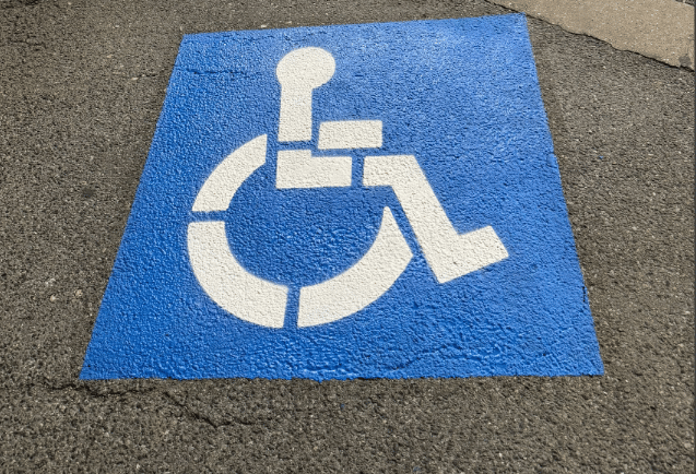 ada parking space painting
