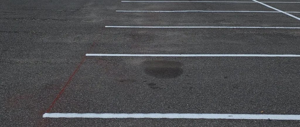 large hospital striping parking lot lines
