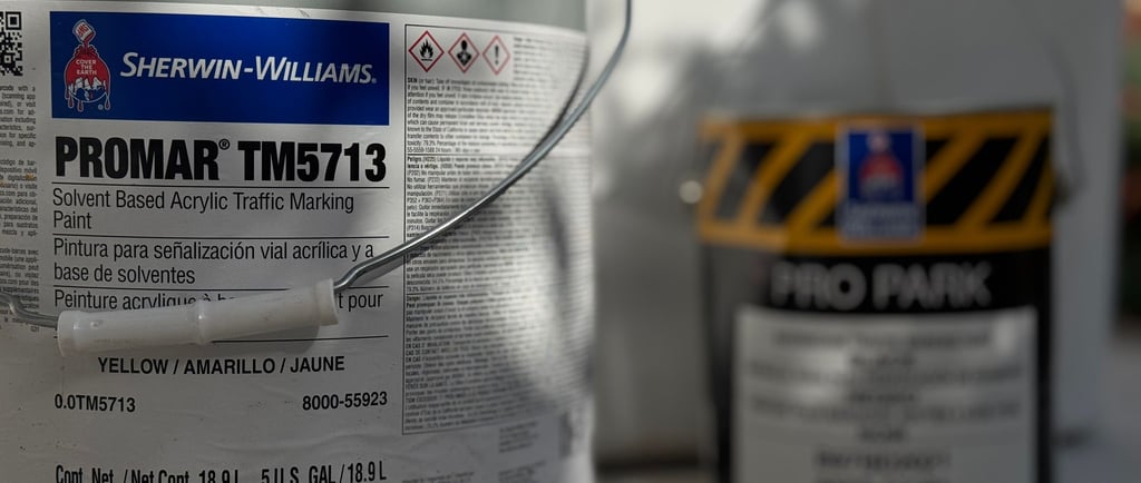 Solvent based traffic marking