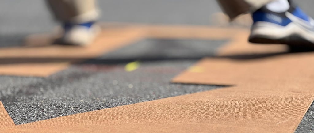 fixing arrows for parking lot