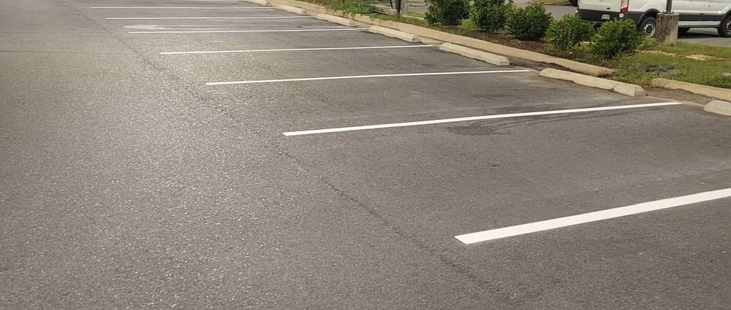 lines painted with newstripe machine 4250