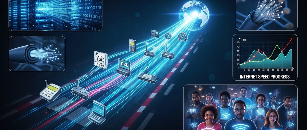 A fiber cable transmitting fast data