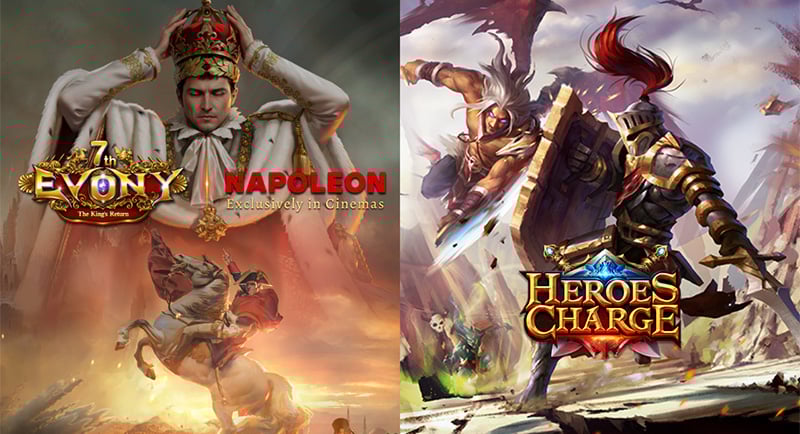 Top Games Inc Evony IP Collaboration & uCool Heroes Charge