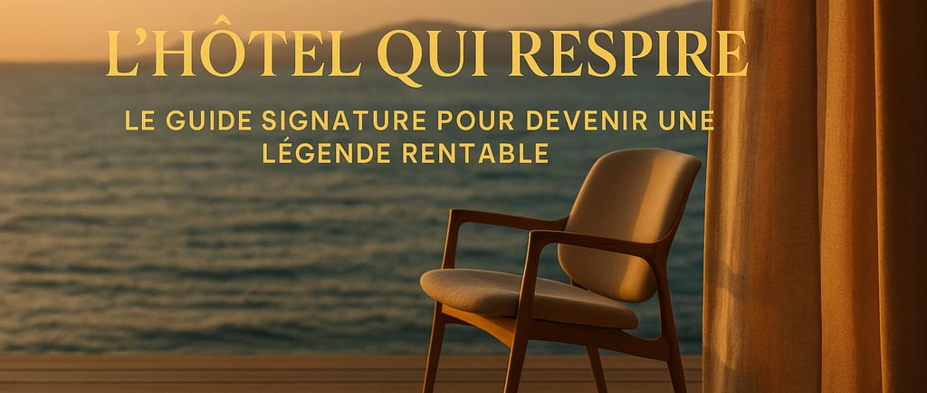 Terrasse en bois avec vue mer au coucher du soleil, illustrant le luxe tranquille et l’expérience Signature BVH.