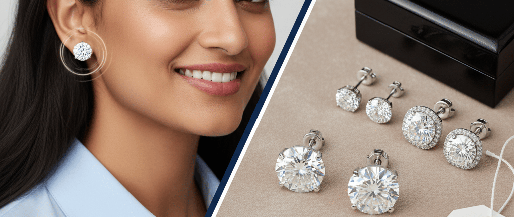 Lab-Grown Diamond Stud Earrings that are Affordable
