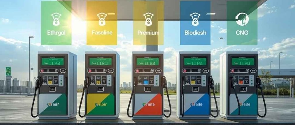 Imagem ilustrativa dos top 5 combustível mais econômicos.