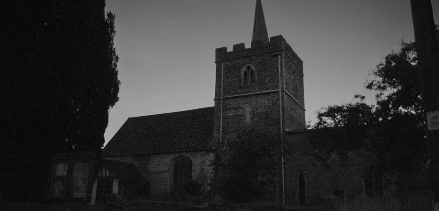 Duxford at night - St Johns church, Creator: Slawek Dejneka