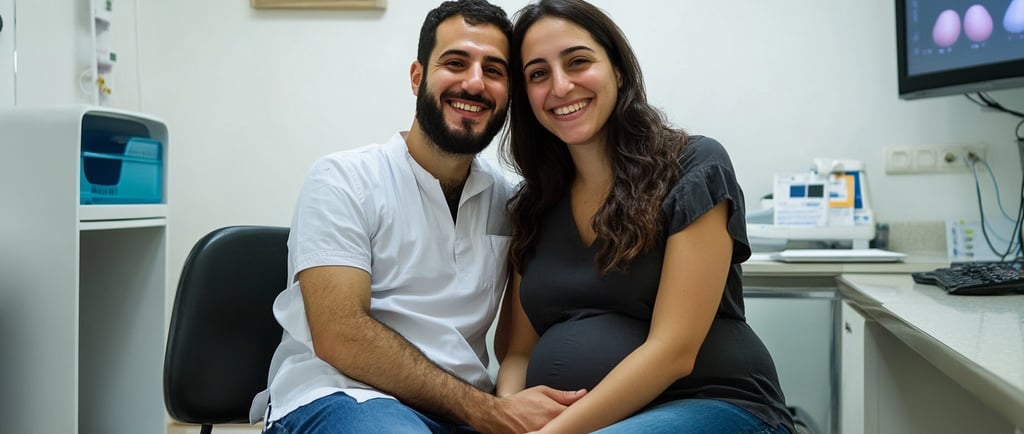 צילום אילוסטרציה - זוג במרפאת פוריות