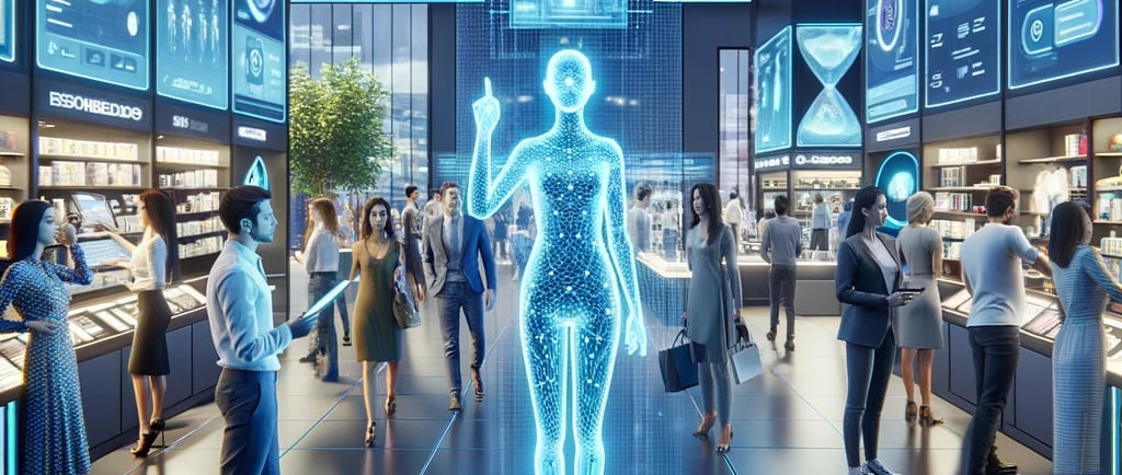 impacto de la inteligencia artificial en las empresas en un ambiente futurista