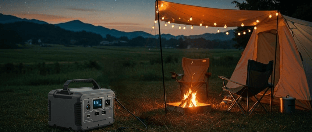 Best portable power station for camping 2025 powering various devices in outdoor settings