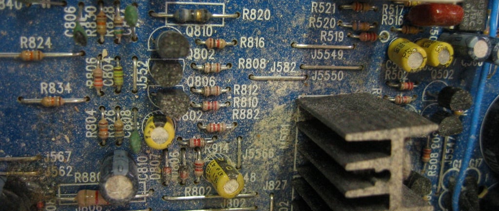 Water Damage Circuit Board Before