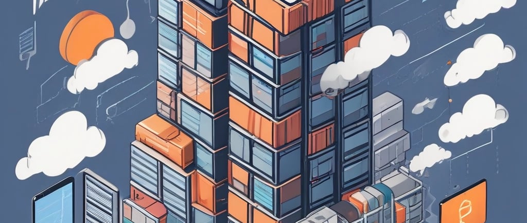 A flock of birds flying through a cloudy sky