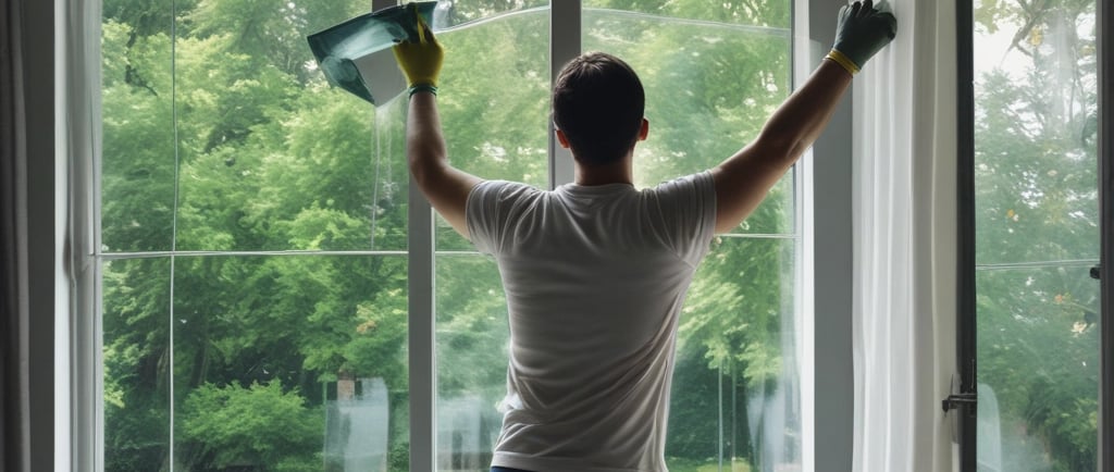 A man kneeling down next to a metal door