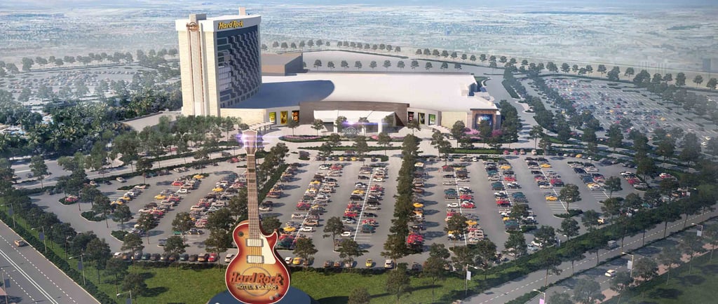 a guitar shaped guitar in a parking lot