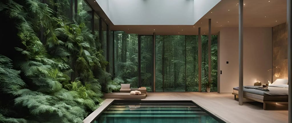 spa immersif urbain sur le thème de la nature