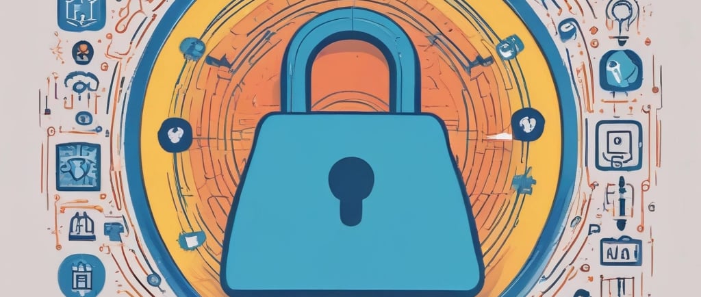 A smartphone displaying the OpenAI logo is resting on a laptop keyboard. The phone screen reflects purple and white light patterns, adding a modern and tech-focused ambiance.