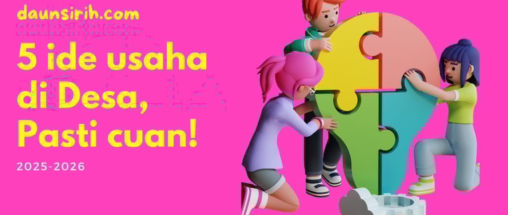 5 Ide Usaha Jangka Panjang di Desa, Pasti Cuan