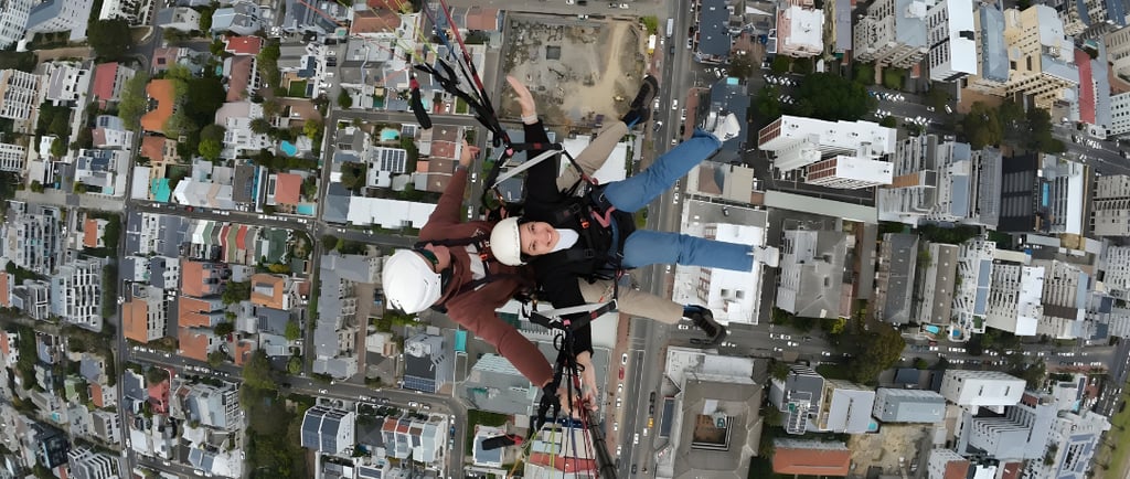 Paragliding above Cape Town