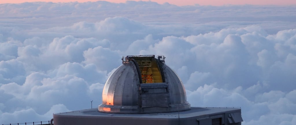 Telescope on mountain