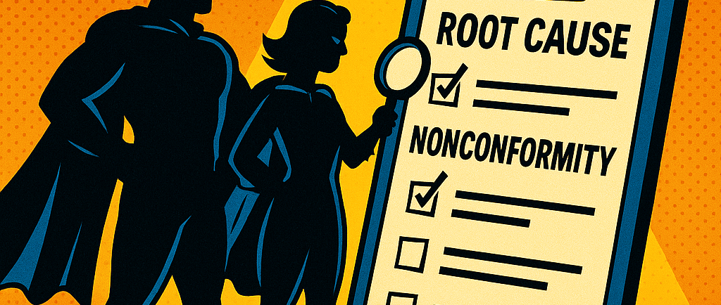 Writing nonconformities without root cause analysis is like fixing a leaky pipe with duct tape — loo