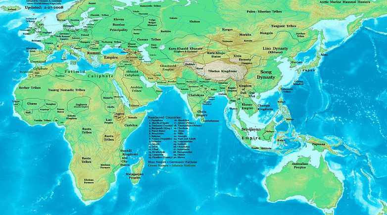 World 1000yrs Ago