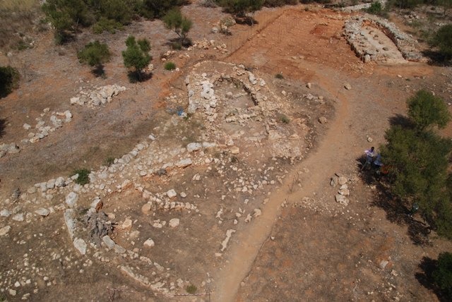 imagen aerea de els clossos de can Gaya